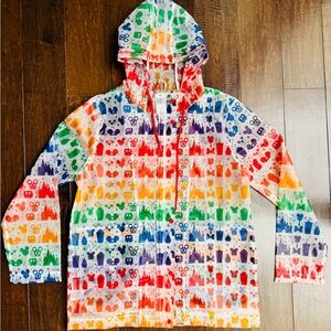 BNWT *RARE* Disney Treats Rainbow Raincoat